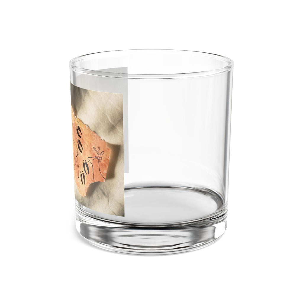 10oz Rocks Glass — Rustic Caveman Art Whiskey Glass